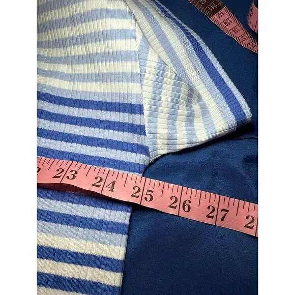 T by Talbots striped t shirt‎ womens XL stretch coastal nautical active classic - Picture 6 of 8